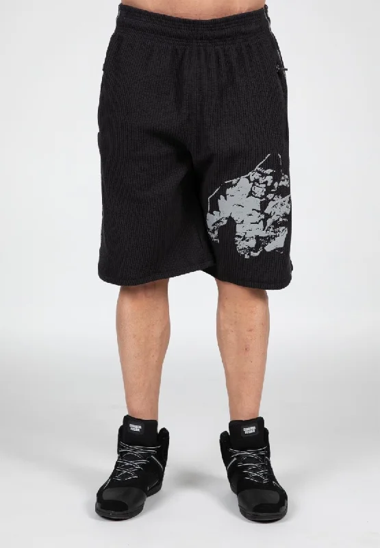 Gorilla Wear Buffalo Old School Workout Shorts - Black/Grey