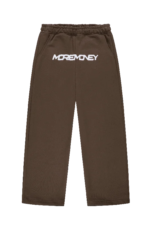 MORE MONEY LOGO JOGGER BROWN