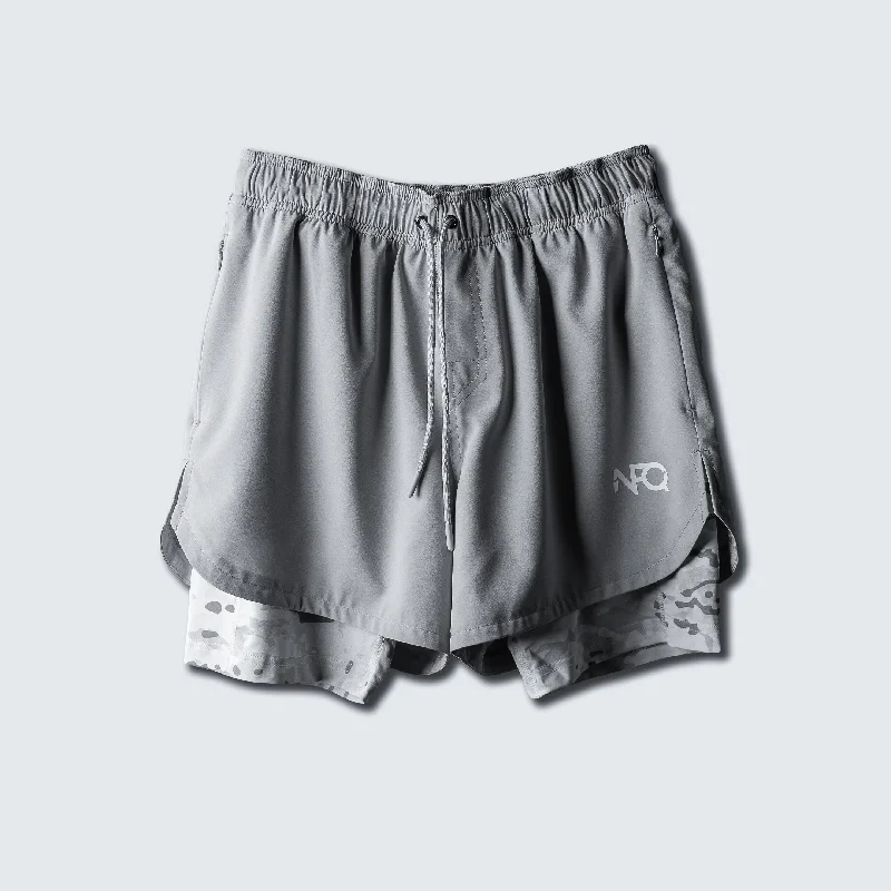 MultiPattern Alpine Extended Liner Concrete Training Shorts