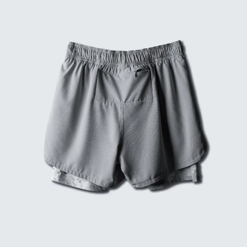 MultiPattern Alpine Extended Liner Concrete Training Shorts