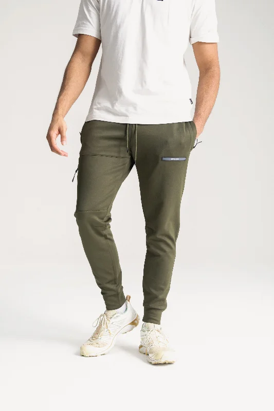 NICCE Mens Calix Tech Joggers | Juniper Green