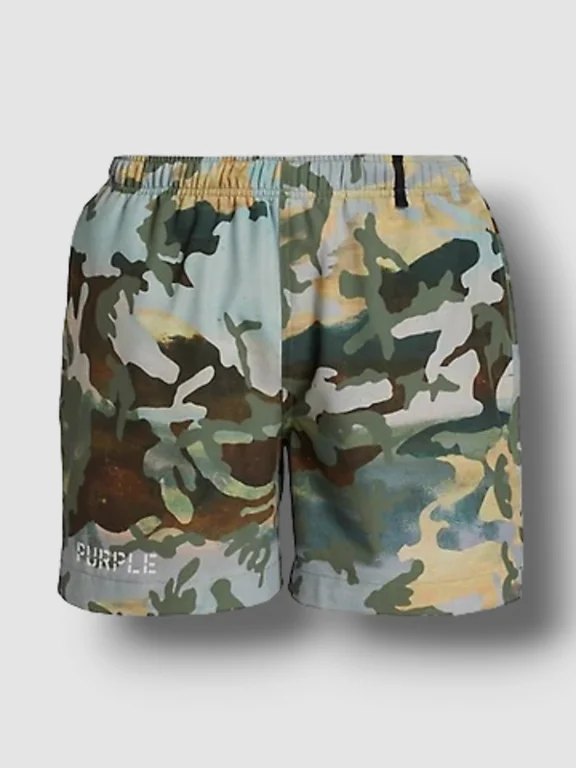 Purple - Camo Shorts