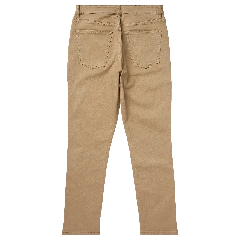 SLIM STRAIGHT TWILL PANT - GREY