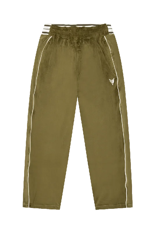 VELOUR JOGGER OLIVE