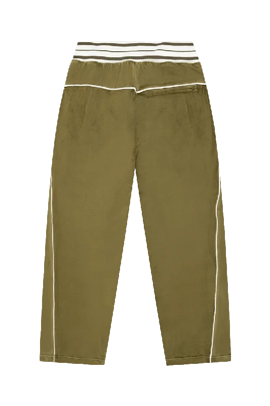 VELOUR JOGGER OLIVE