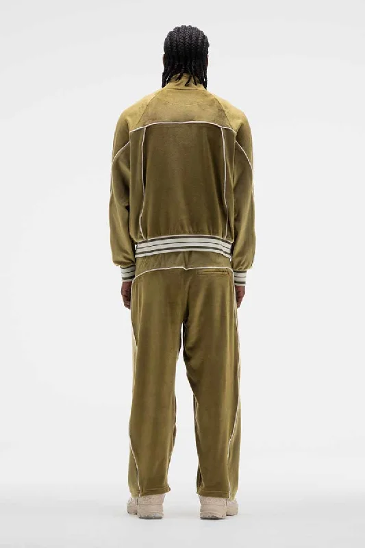 VELOUR JOGGER OLIVE