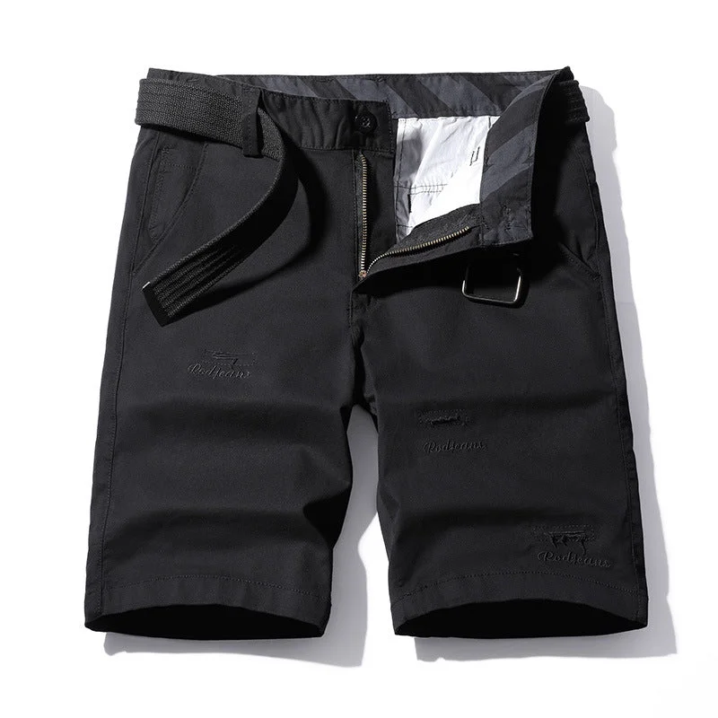 Casual shorts, men's fashion, all kinds of washable thin pure cotton overalls, loose sports pants