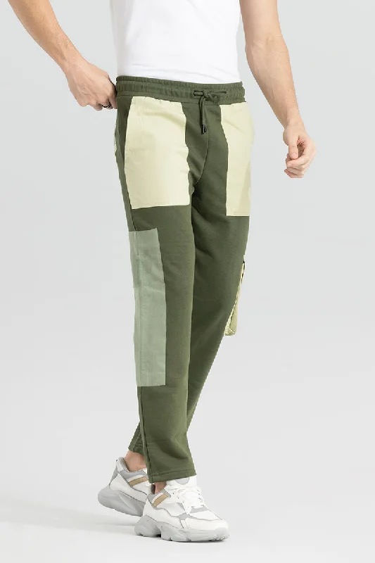 Cut & Sew Green Jogger