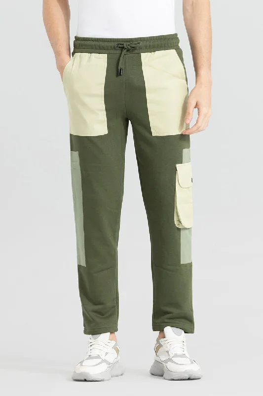 Cut & Sew Green Jogger