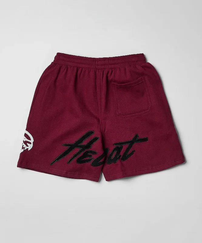 Hellcat Fleece Shorts - Burgundy