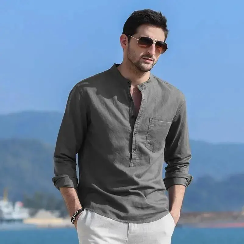 Men Linen Casual Shirt