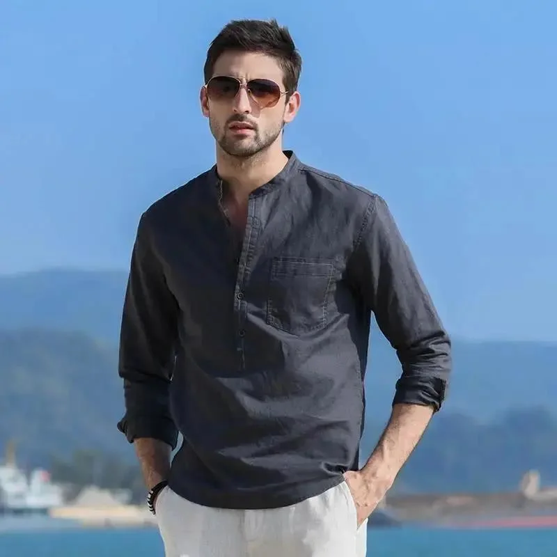 Men Linen Casual Shirt