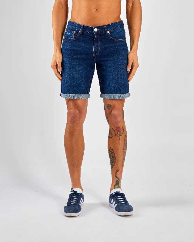 Ace Denim Short Dark Blue