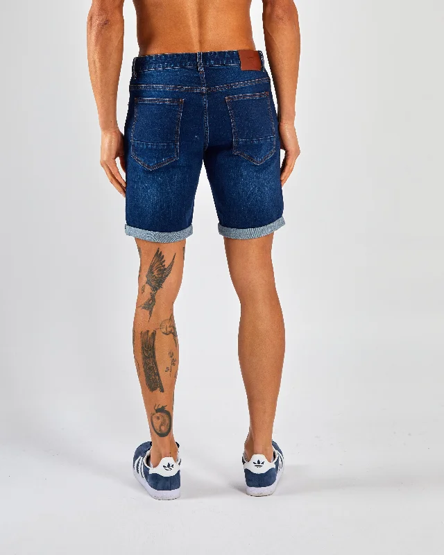 Ace Denim Short Dark Blue