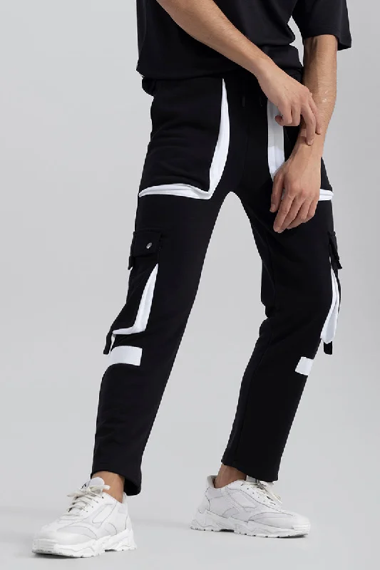 Stippy Black Jogger