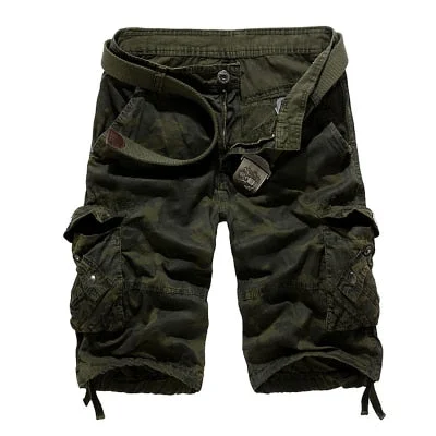 US Size 2020 New Camouflage Loose Cargo Shorts Men Cool Summer Military Camo Short Pants Homme Cargo Shorts